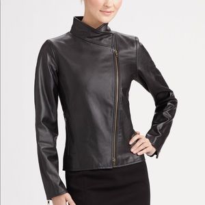 New • Eileen Fisher • City Moto Leather Jacket